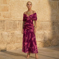 Celeste | Vestido elegante de hojas