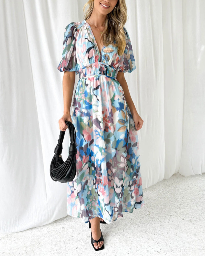 Celine | Vestido femenino con estampado de flores