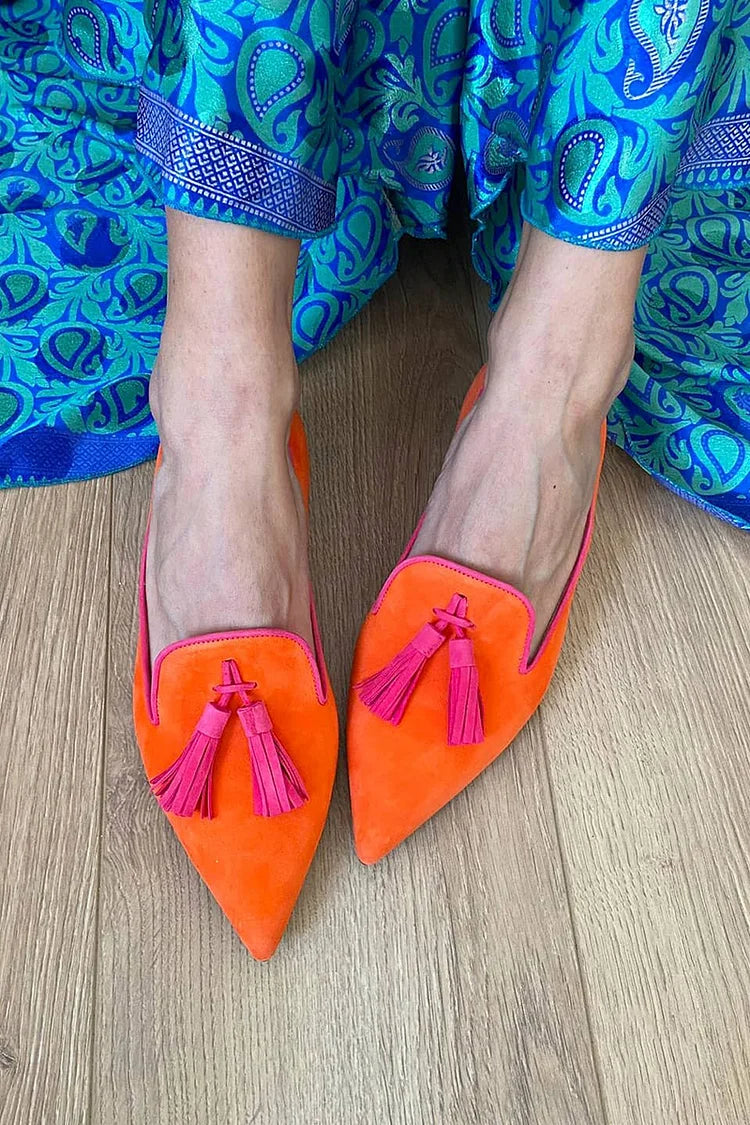 Portia - Mocasines con flecos boho