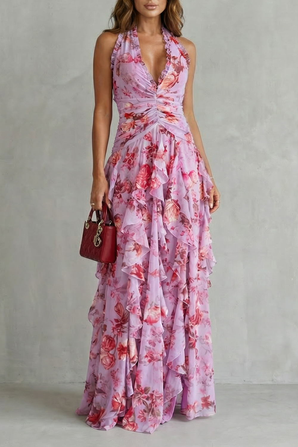 Belladina | Maxivestido con estampado de rosas
