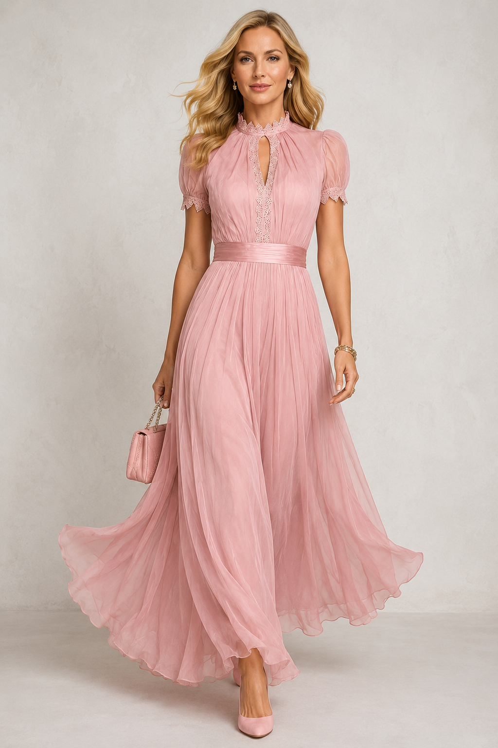 Camilla | Vestido Maxi de Chiffon Elegante