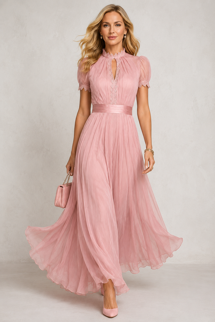 Camilla | Vestido Maxi de Chiffon Elegante
