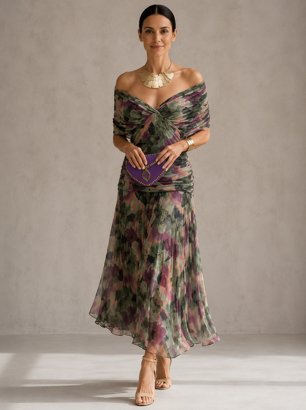 Elena | Vestido de Noche Floral