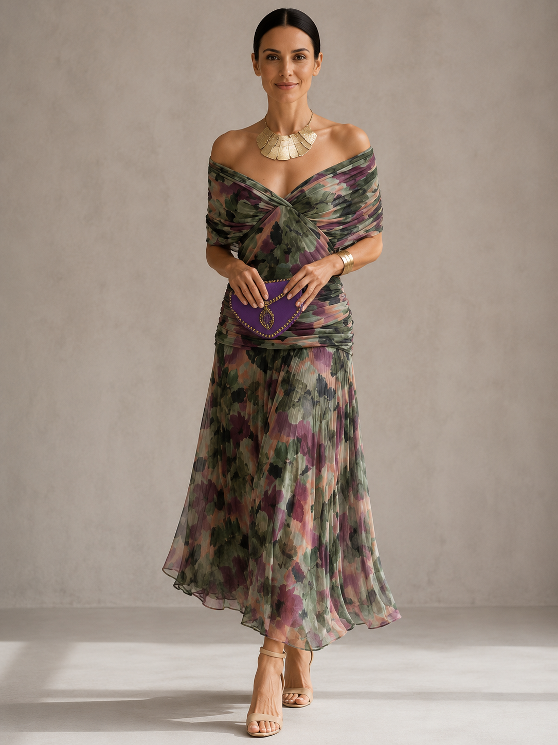Elena | Vestido de Noche Floral