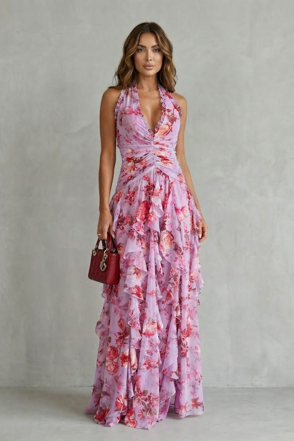 Belladina | Maxivestido con estampado de rosas