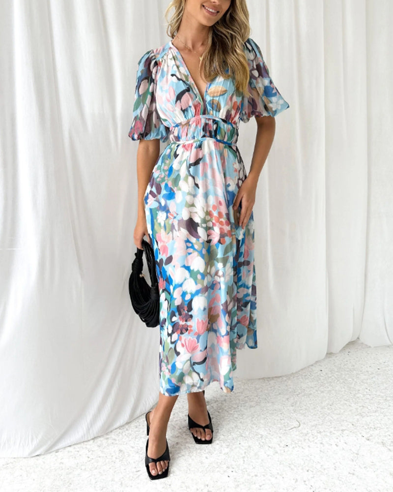 Celine | Vestido femenino con estampado de flores