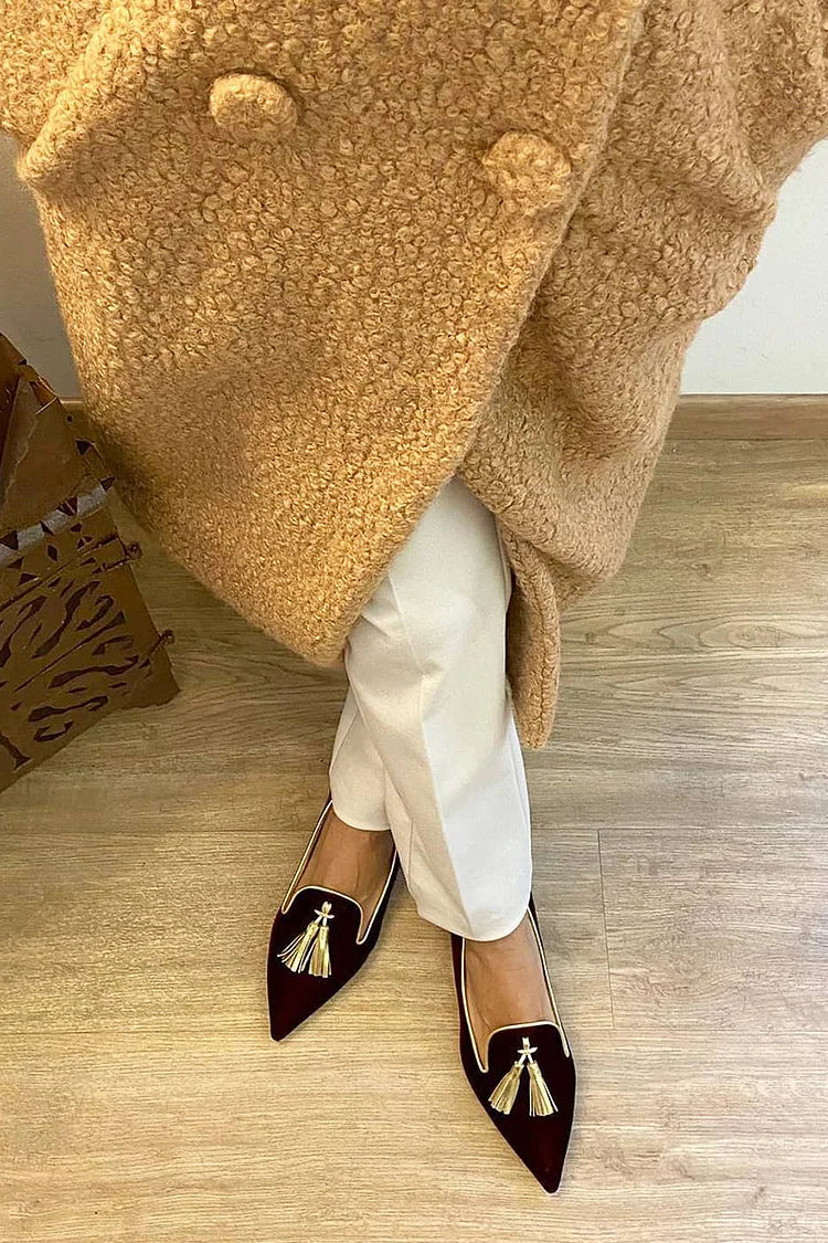 Portia - Mocasines con flecos boho