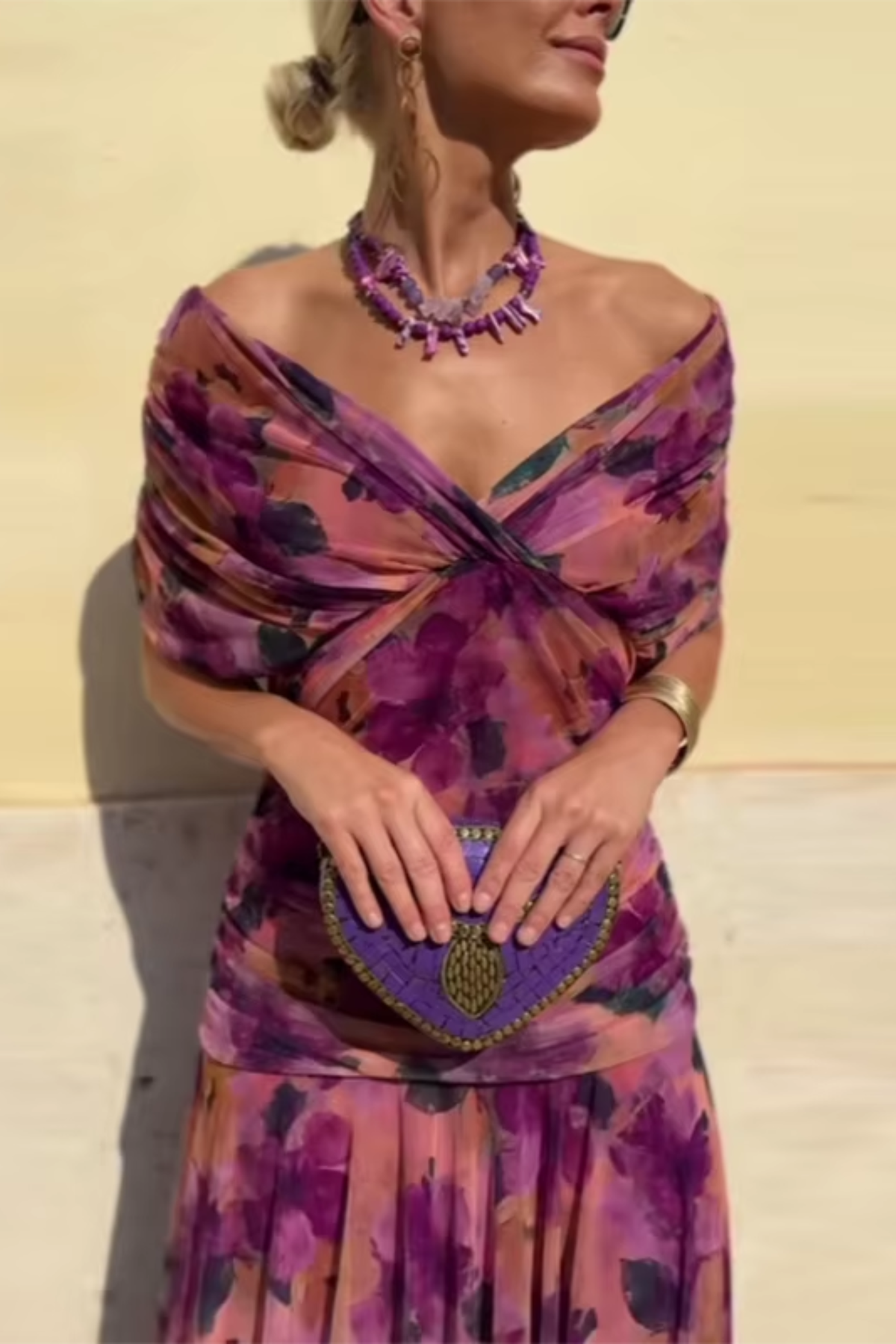 Valentina - Vestido Maxi de Fiesta Elegante con Escote en V