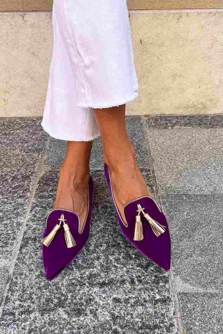 Portia - Mocasines con flecos boho