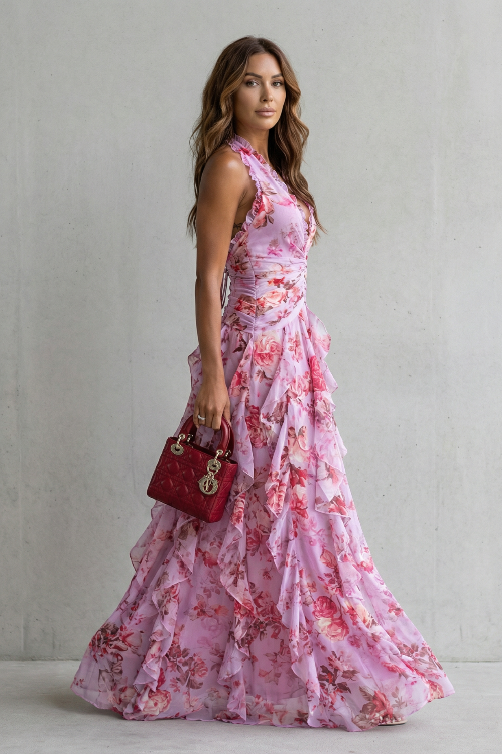 Belladina | Maxivestido con estampado de rosas