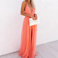 Ginevra | Maxivestido en Coral