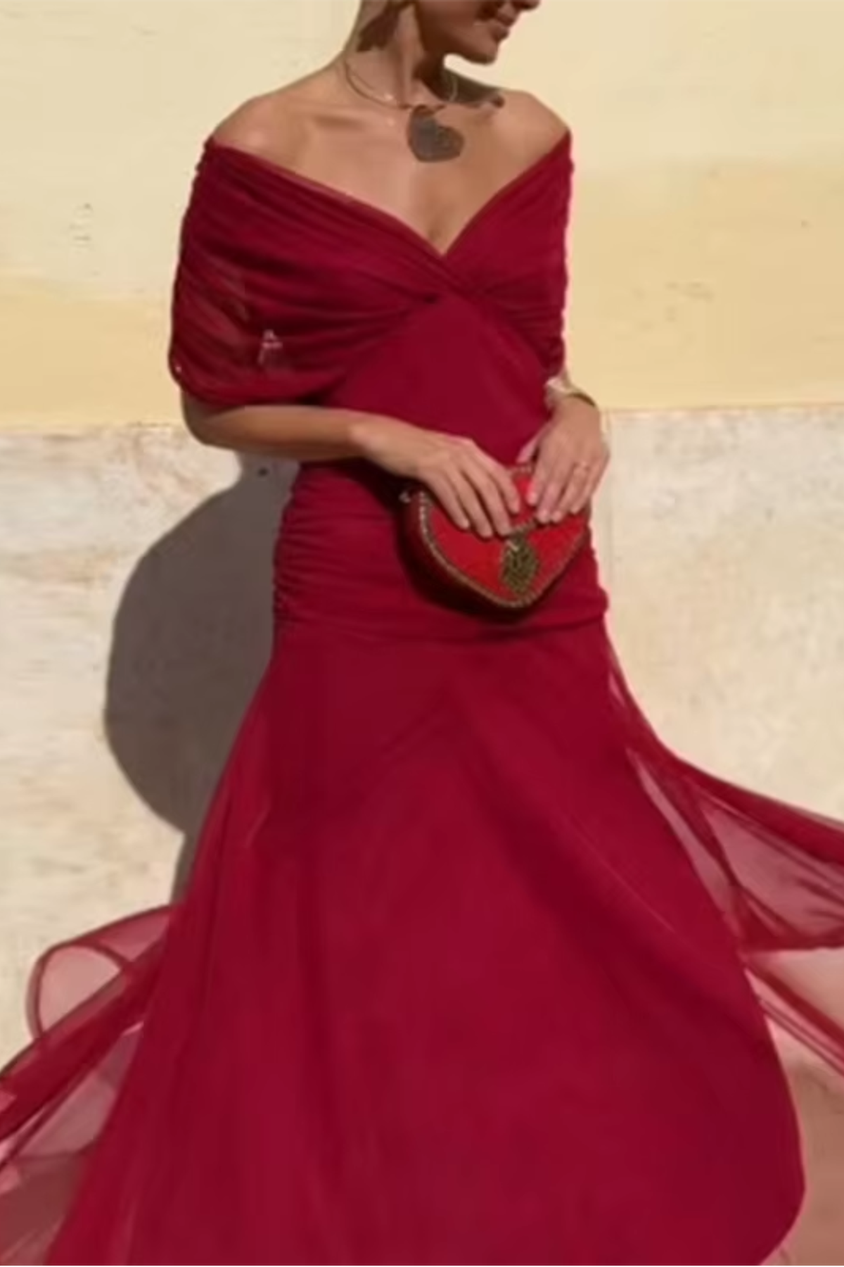 Valentina - Vestido Maxi de Fiesta Elegante con Escote en V