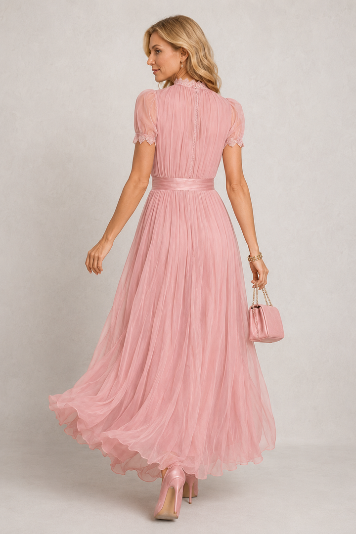 Camilla | Vestido Maxi de Chiffon Elegante