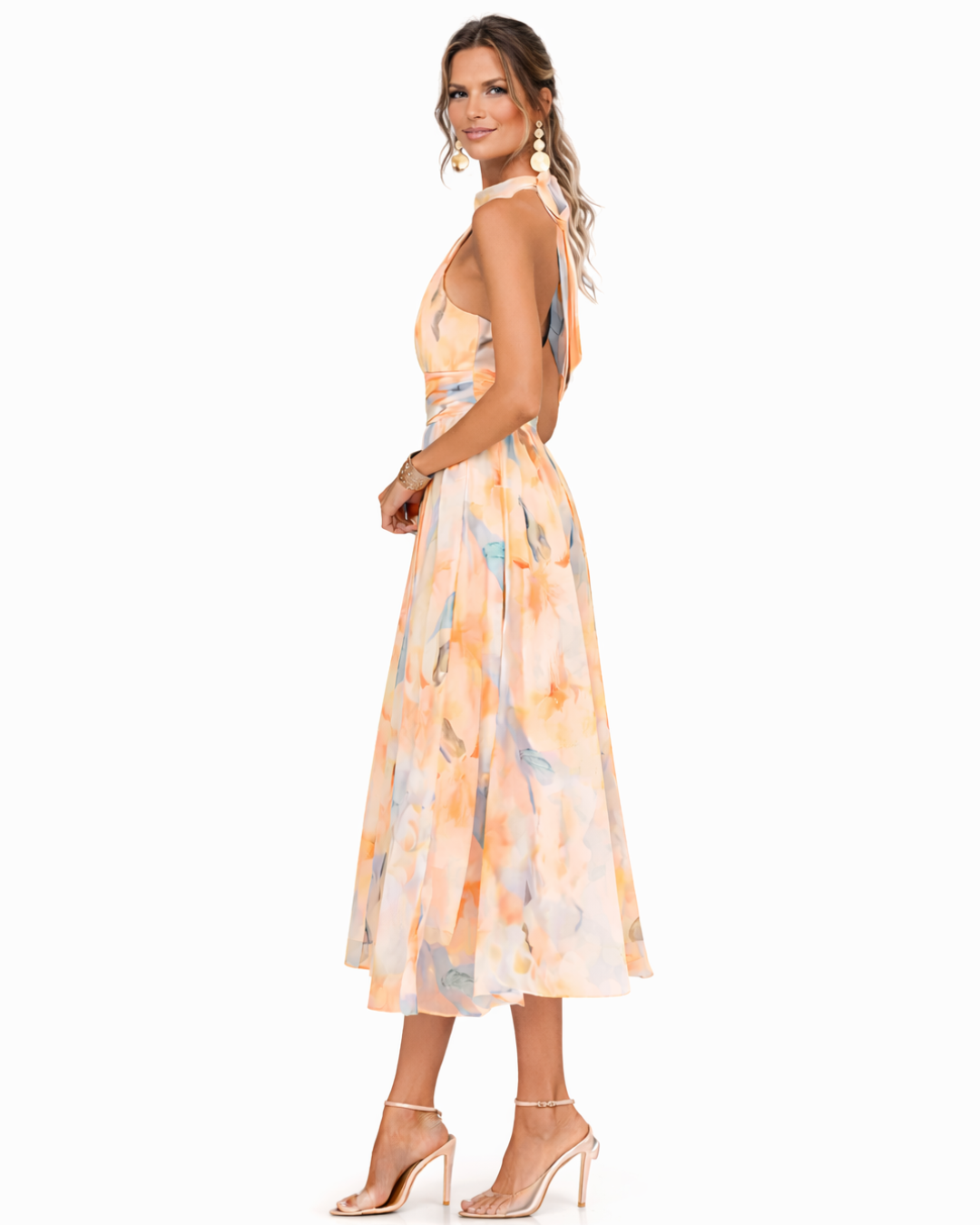 Aurora | Vestido con cuello halter