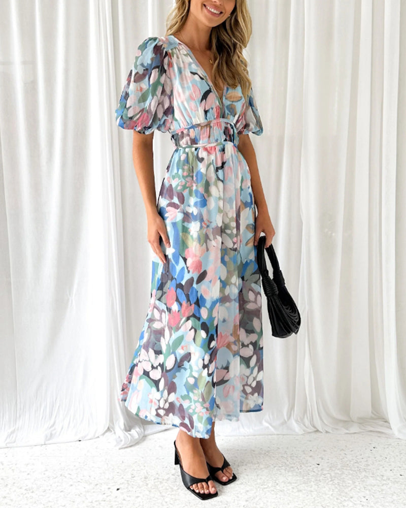 Celine | Vestido femenino con estampado de flores