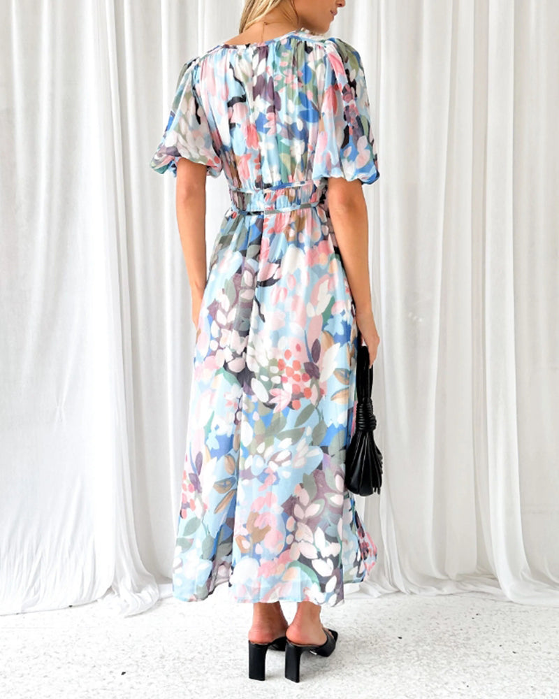 Celine | Vestido femenino con estampado de flores