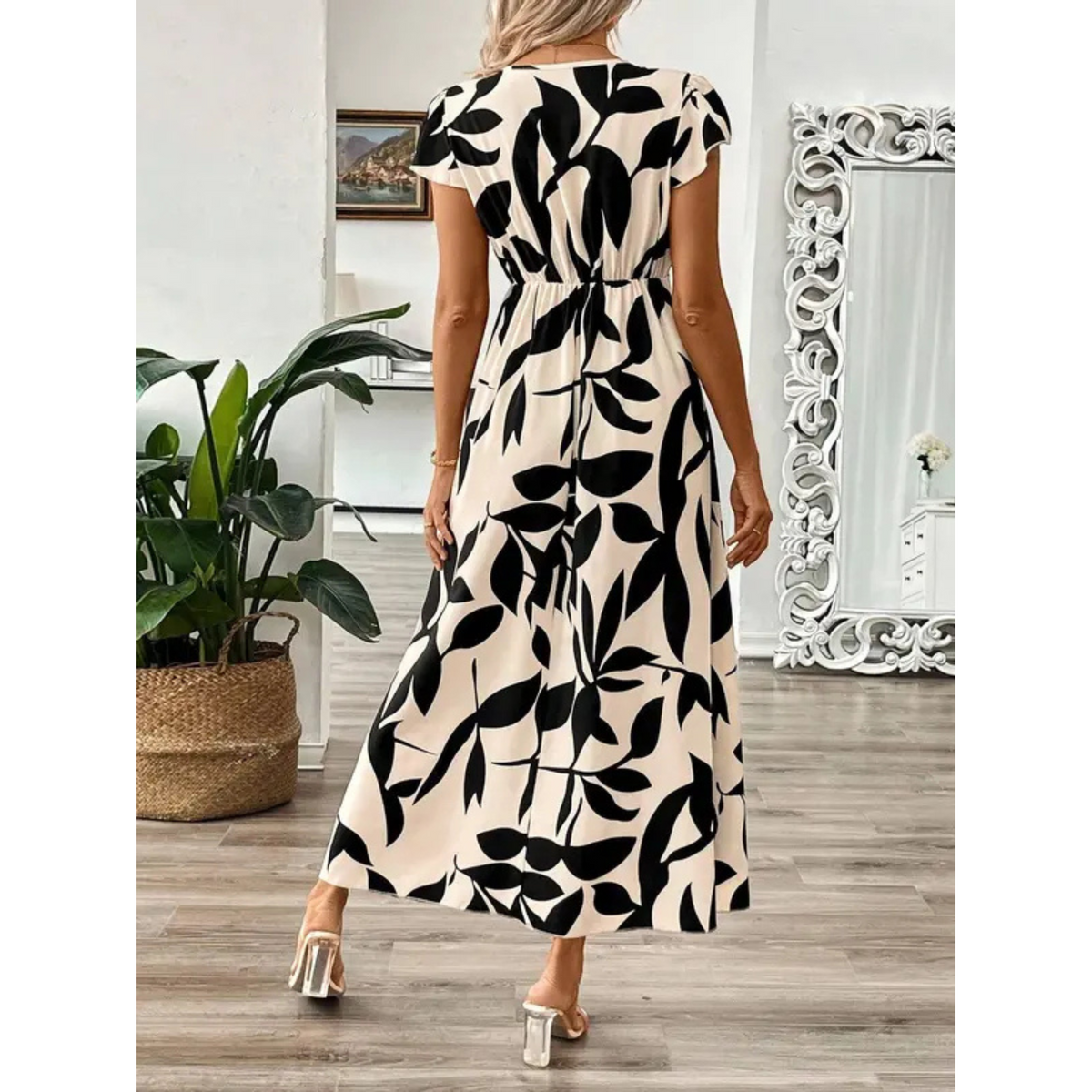 Elena™ | Vestido Elegante con Hojas