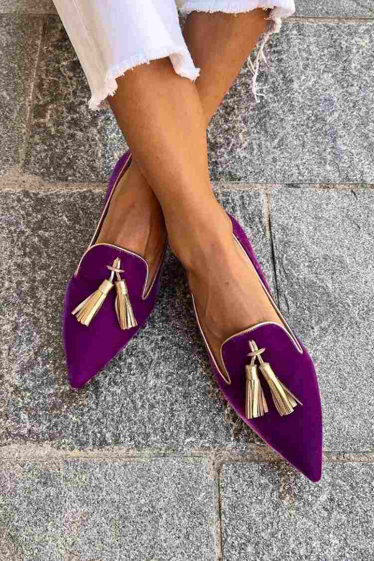 Portia - Mocasines con flecos boho