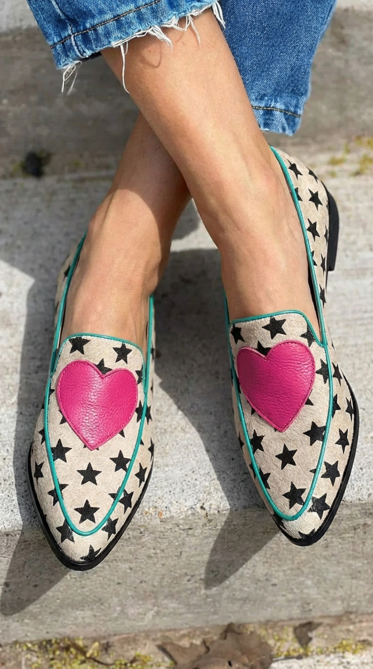 Marisol - Mocasines Corazones Divertidos