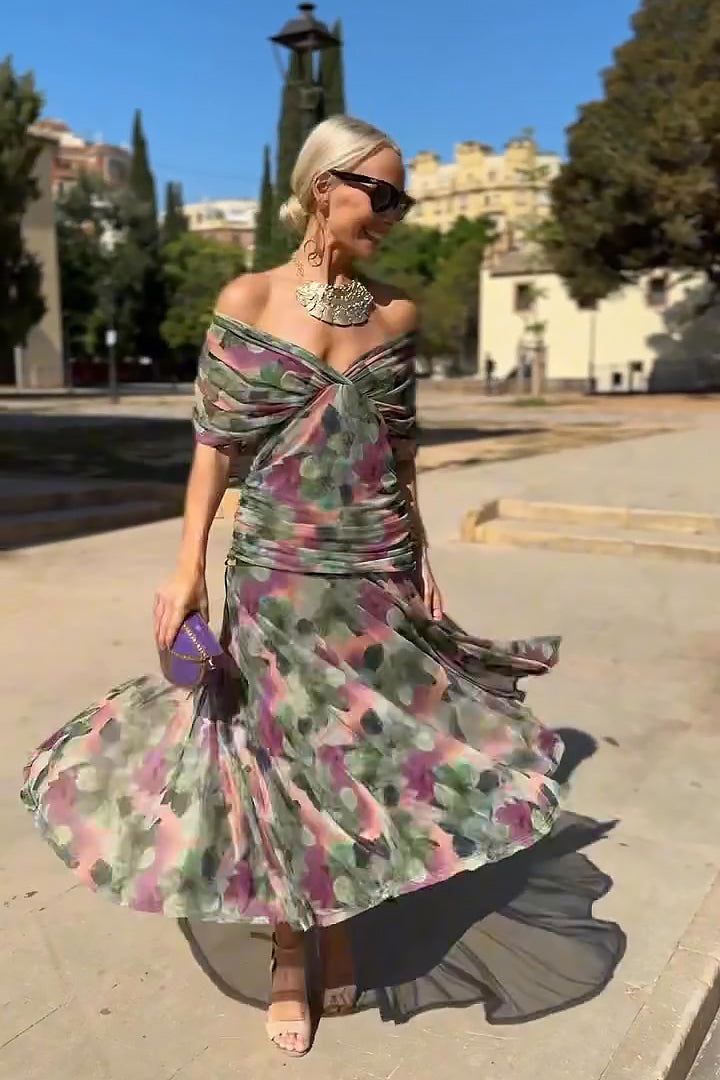 Elena | Vestido de Noche Floral