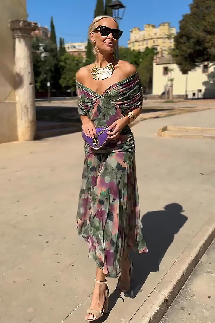 Valentina - Vestido Maxi de Fiesta Elegante con Escote en V