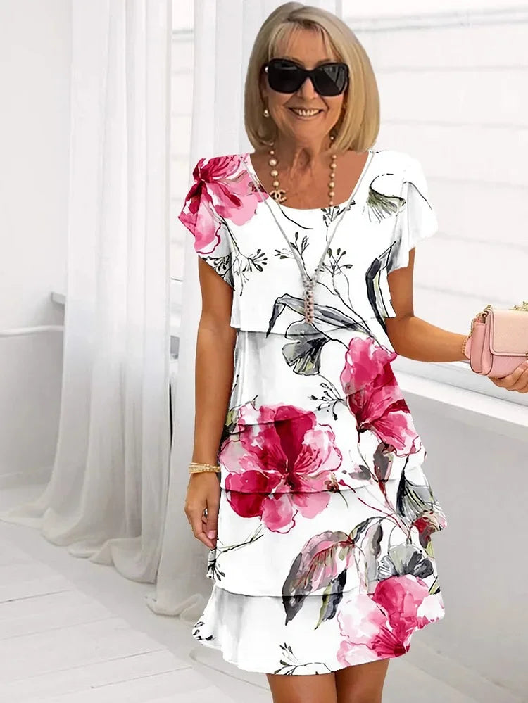 Lola - Vestido Floral con Volantes