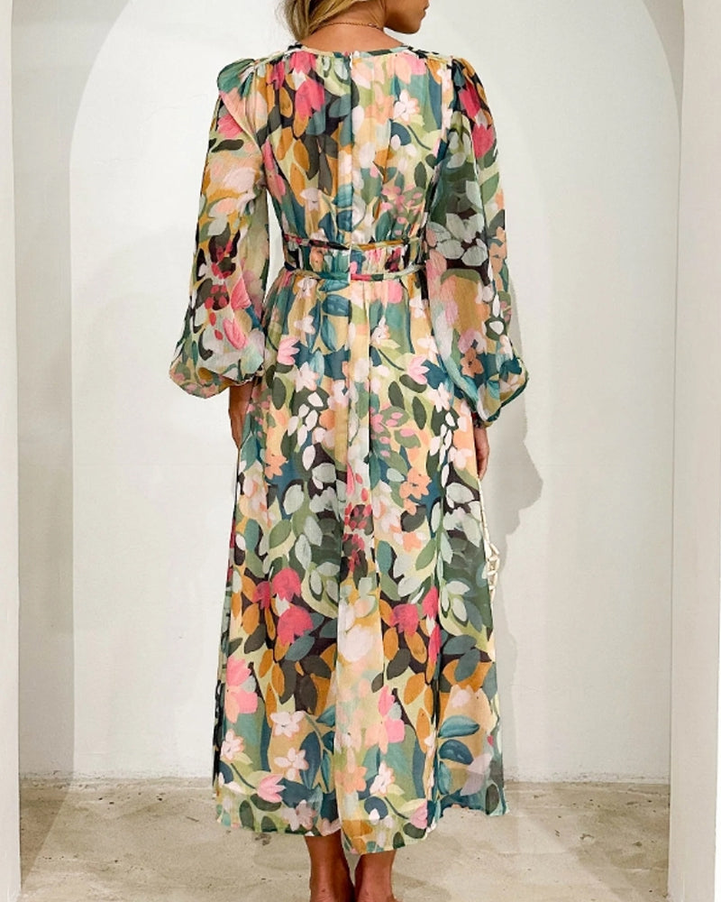Celine | Vestido femenino con estampado de flores