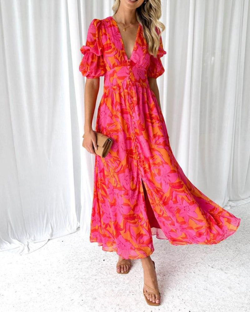 Armonía | Maxivestido en colores de sol