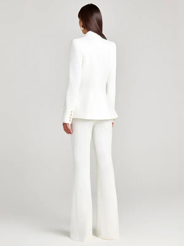 Sofia | Blazer bianco a un bottone