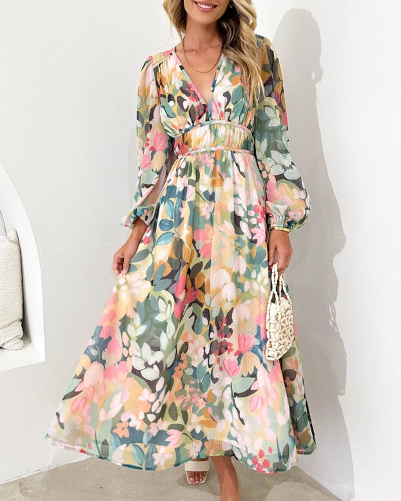 Celine | Vestido femenino con estampado de flores
