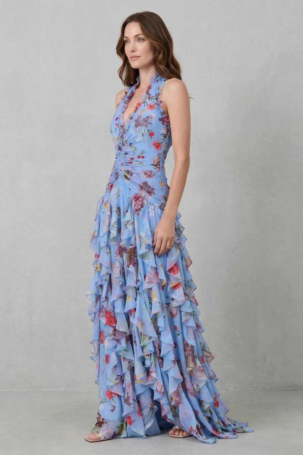 Belladina | Maxivestido con estampado de rosas