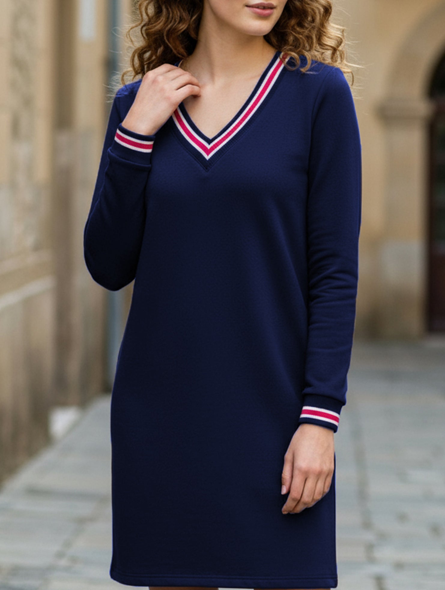 Novia - Vestido de cuello en V