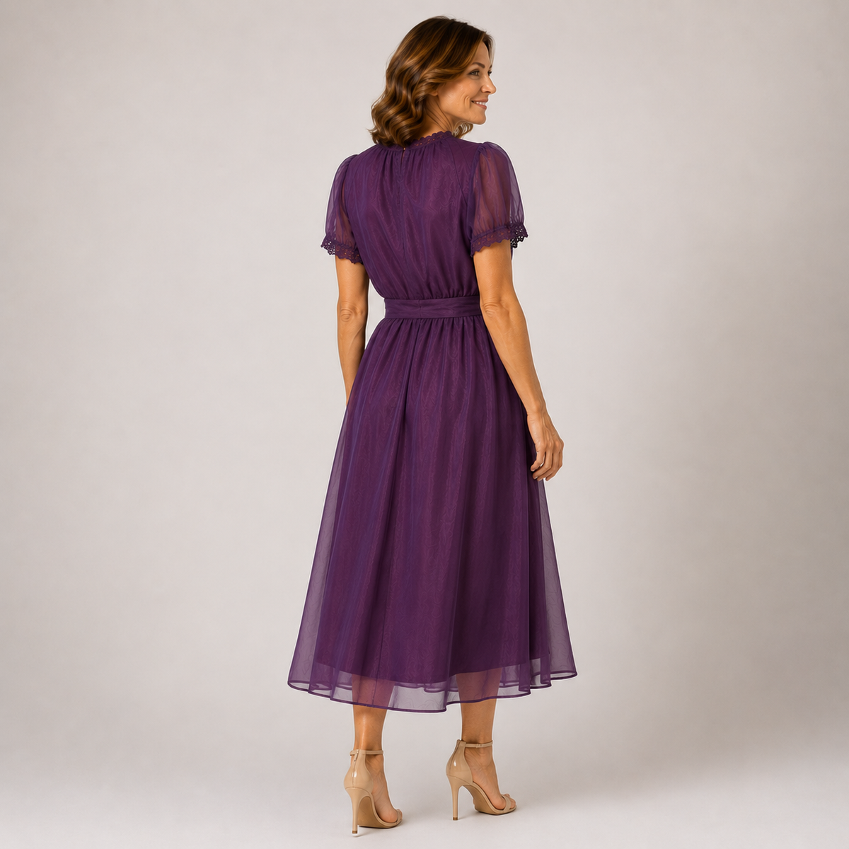 Paula | Maxivestido de gasa con encaje