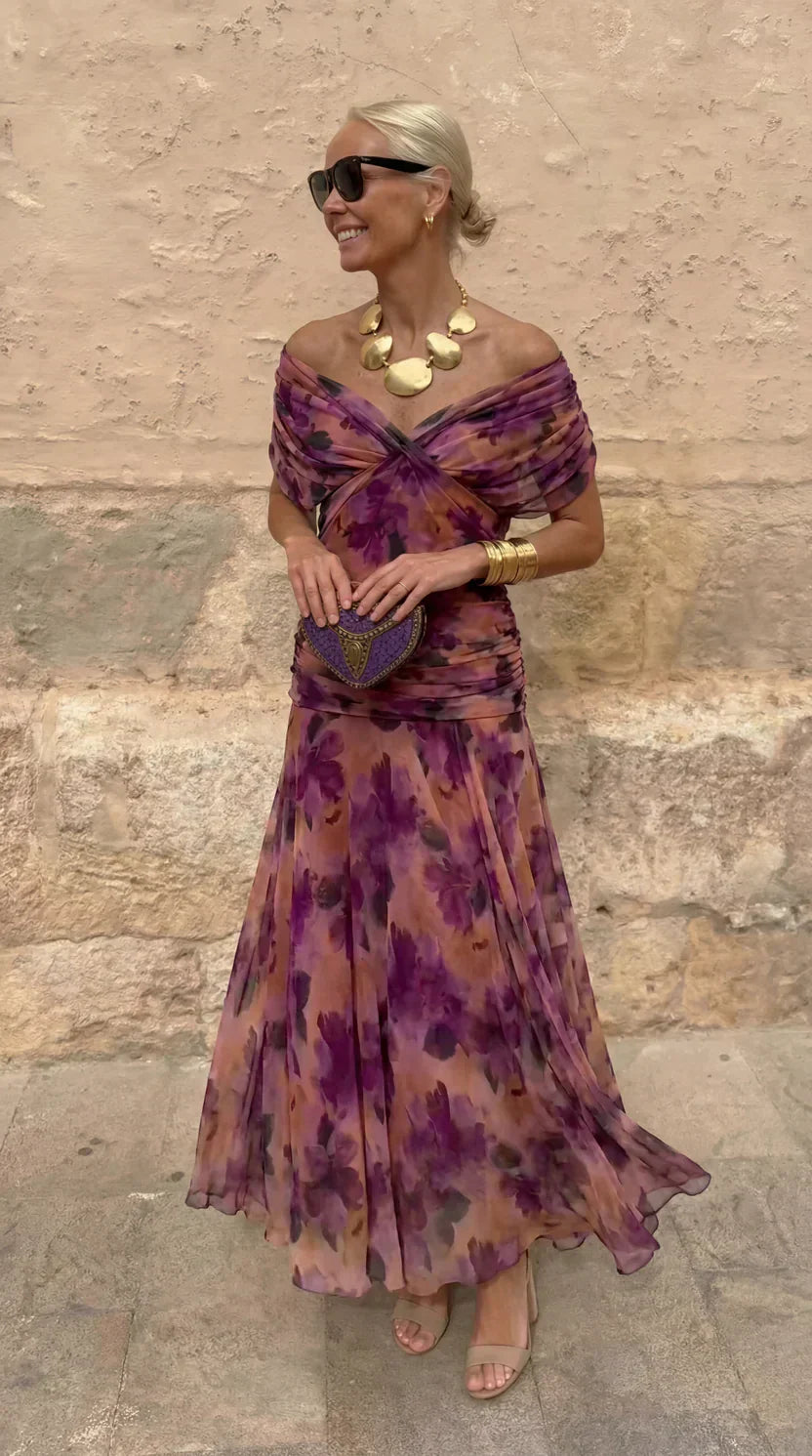 Elena | Vestido de Noche Floral