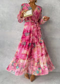 Vestido Envolvente Floral Elara