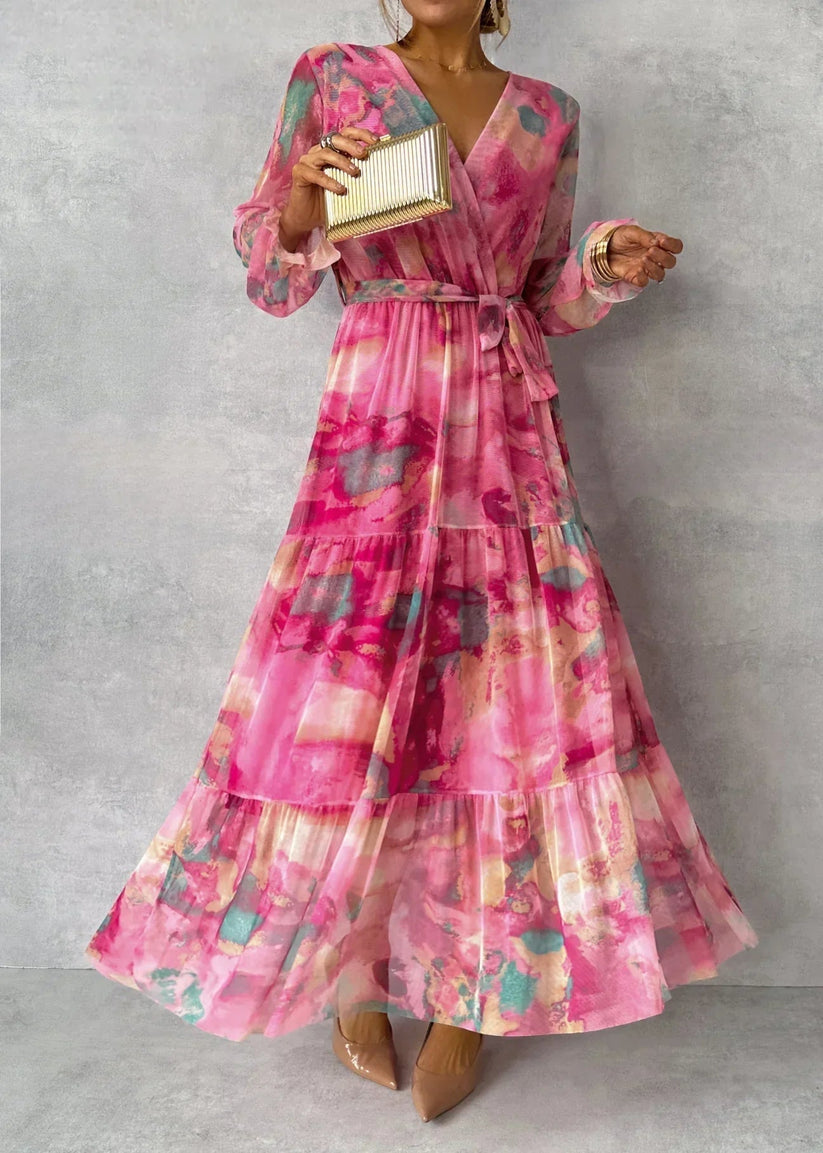 Vestido Envolvente Floral Elara