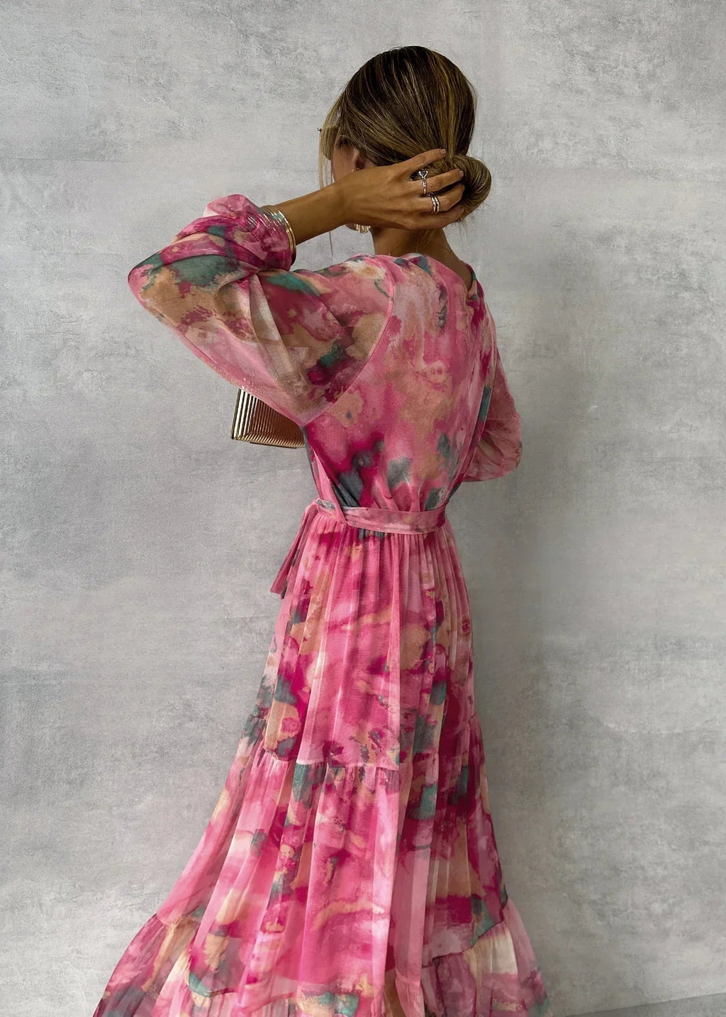 Isabel | Vestido cruzado con estampado floral