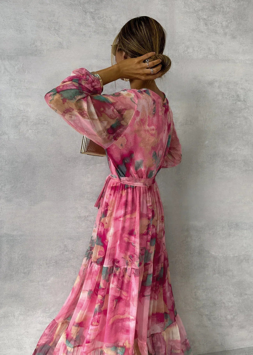 Isabel | Vestido cruzado con estampado floral