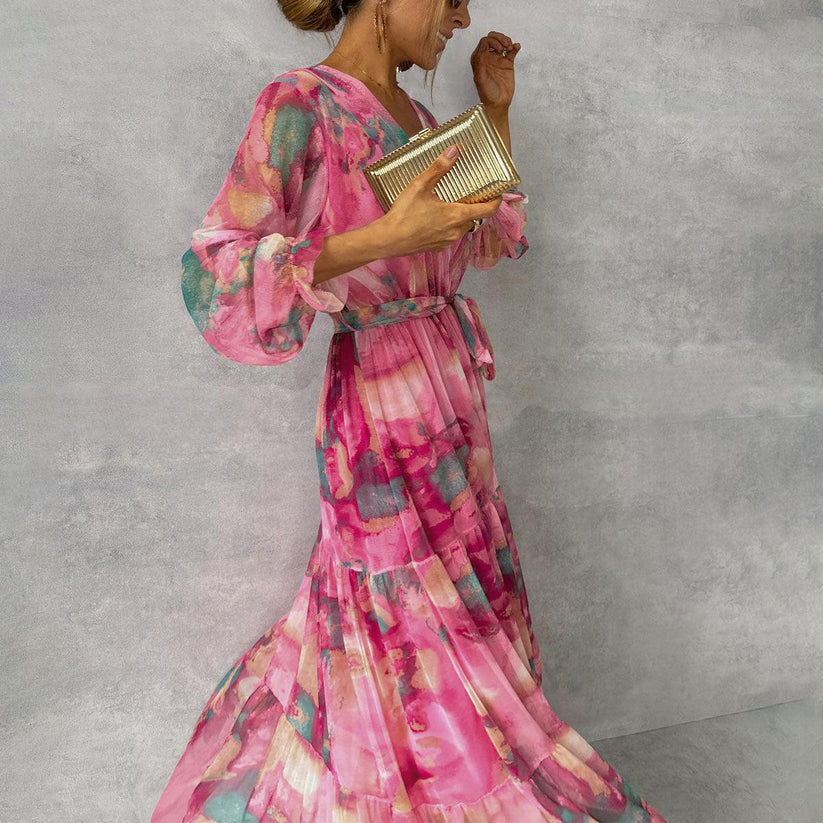 Vestido Envolvente Floral Elara