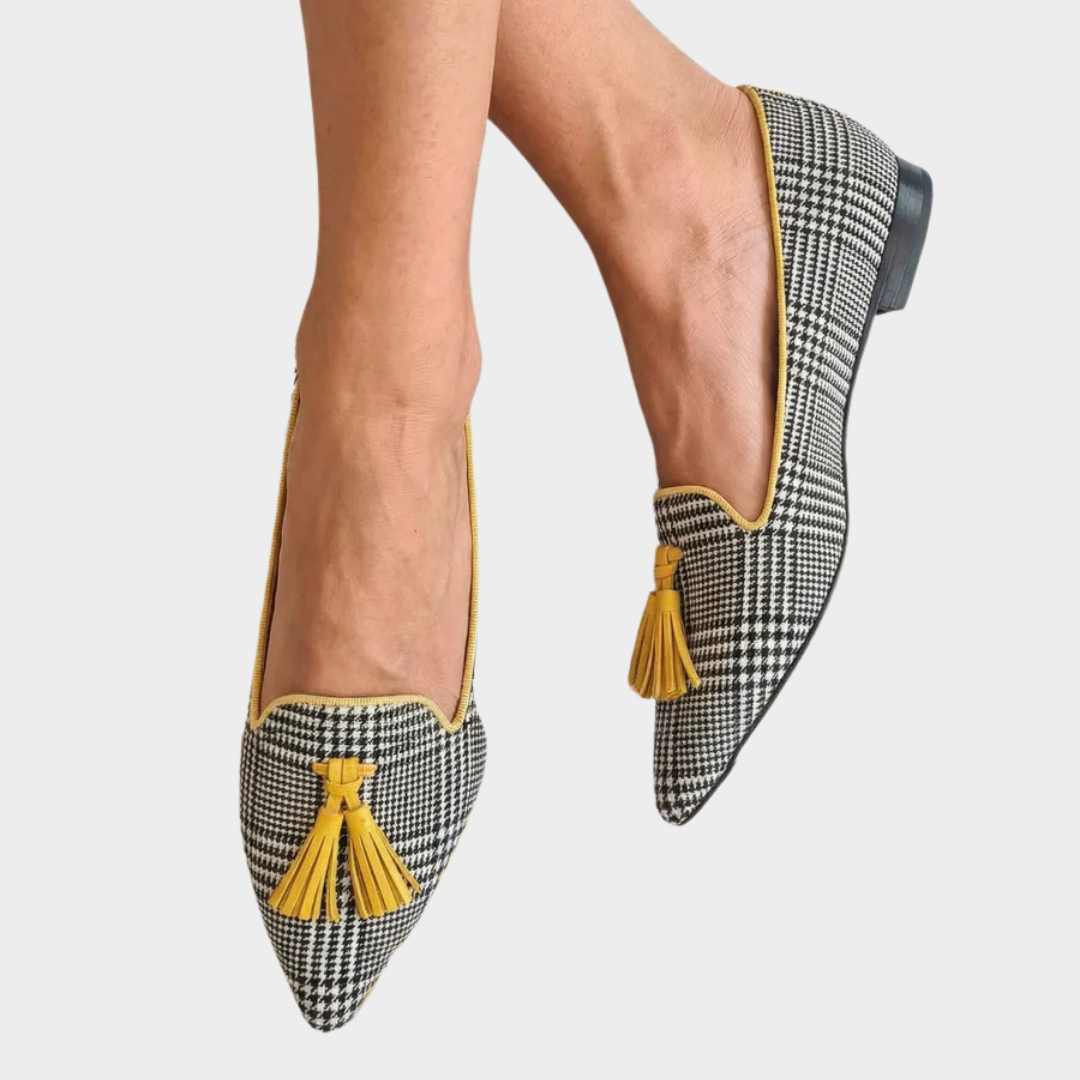 Odessie - mocasín de cuadros moderno