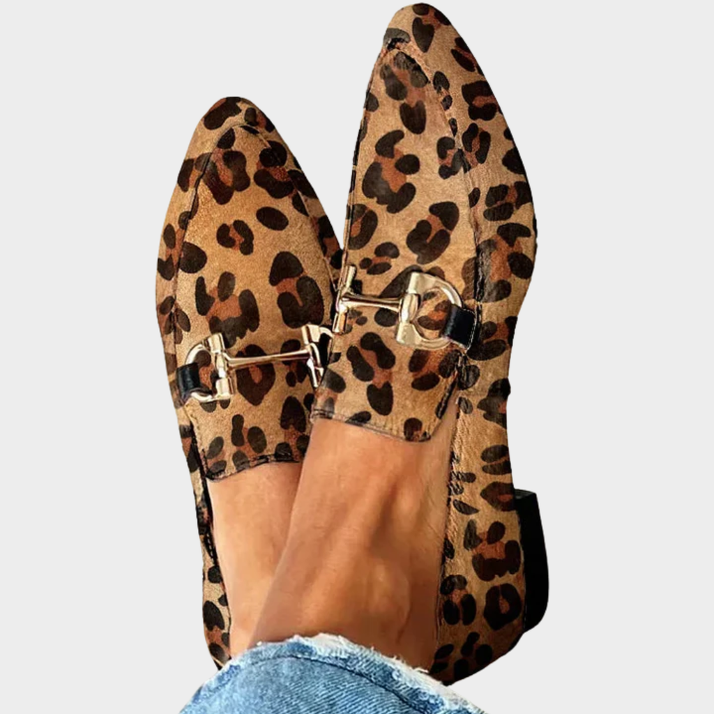 Gia - Mocasines Elegantes de leopardo