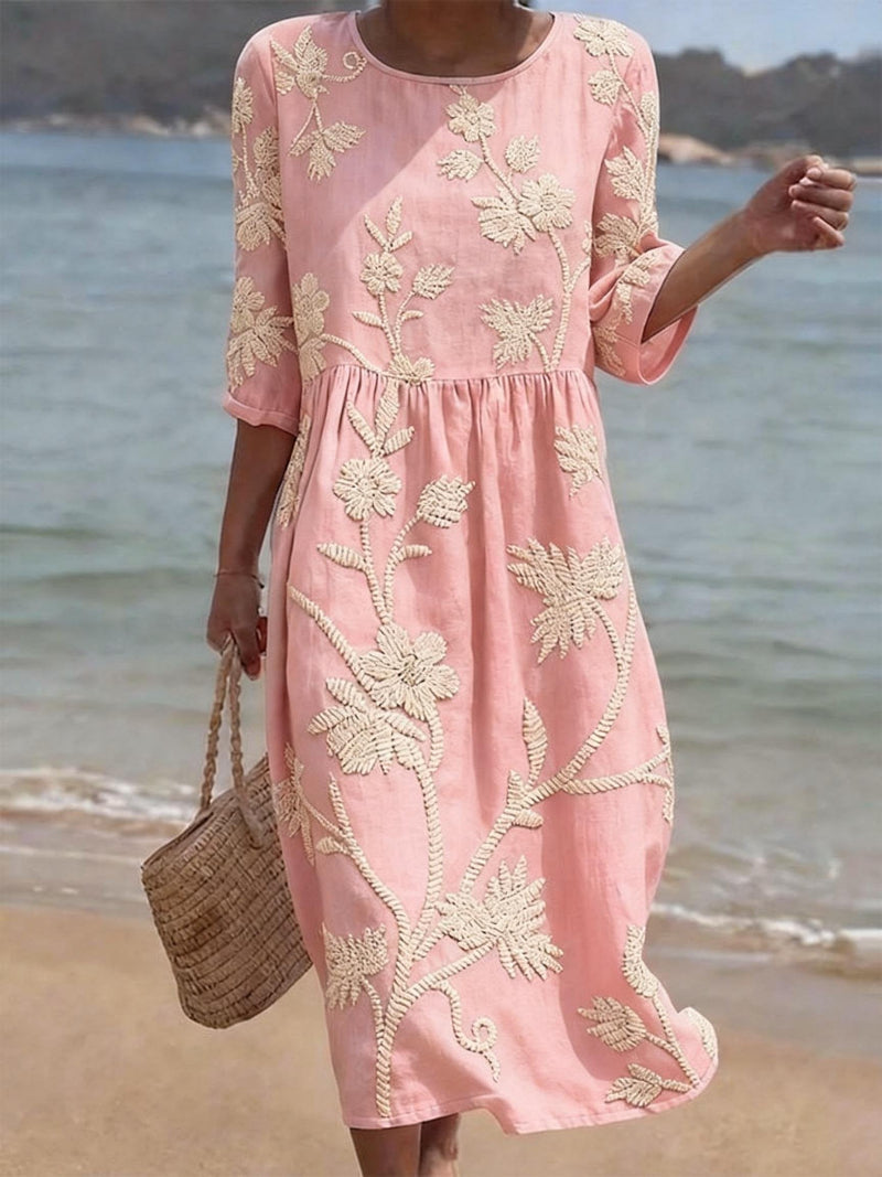 Camila - Vestido Vintage Bordado