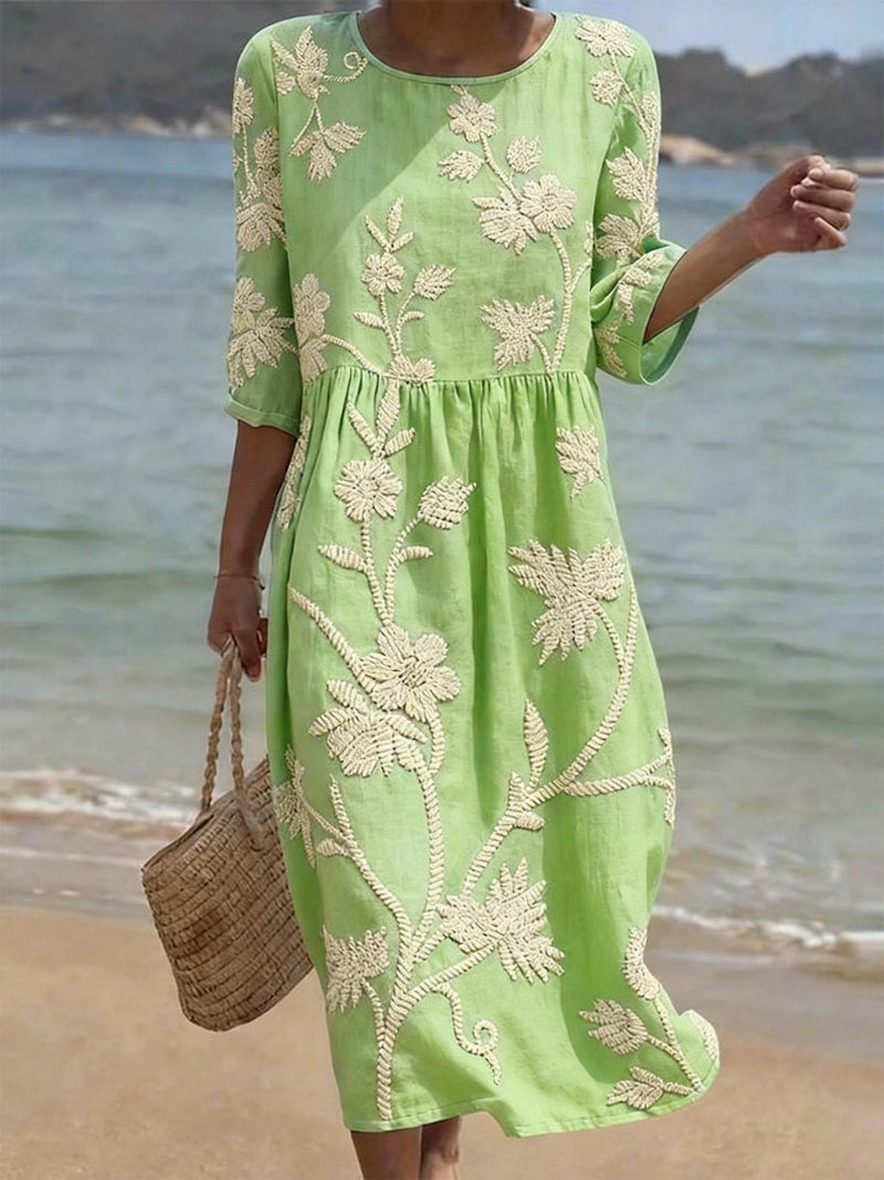 Camila - Vestido Vintage Bordado