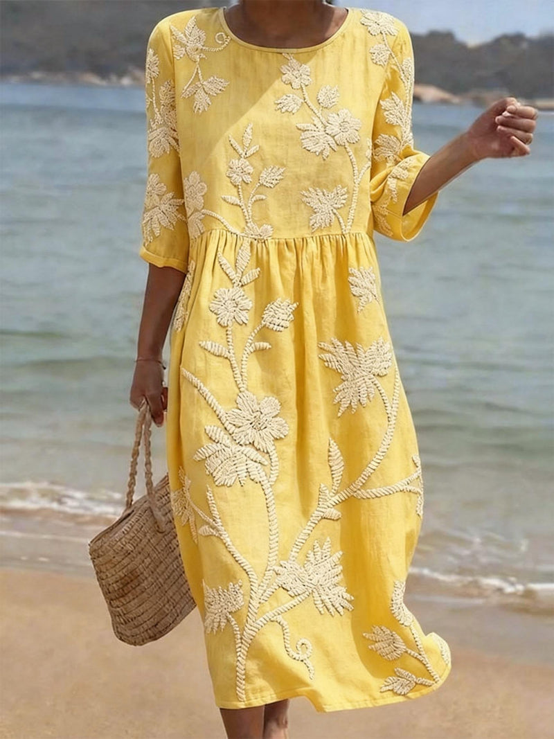 Camila - Vestido Vintage Bordado