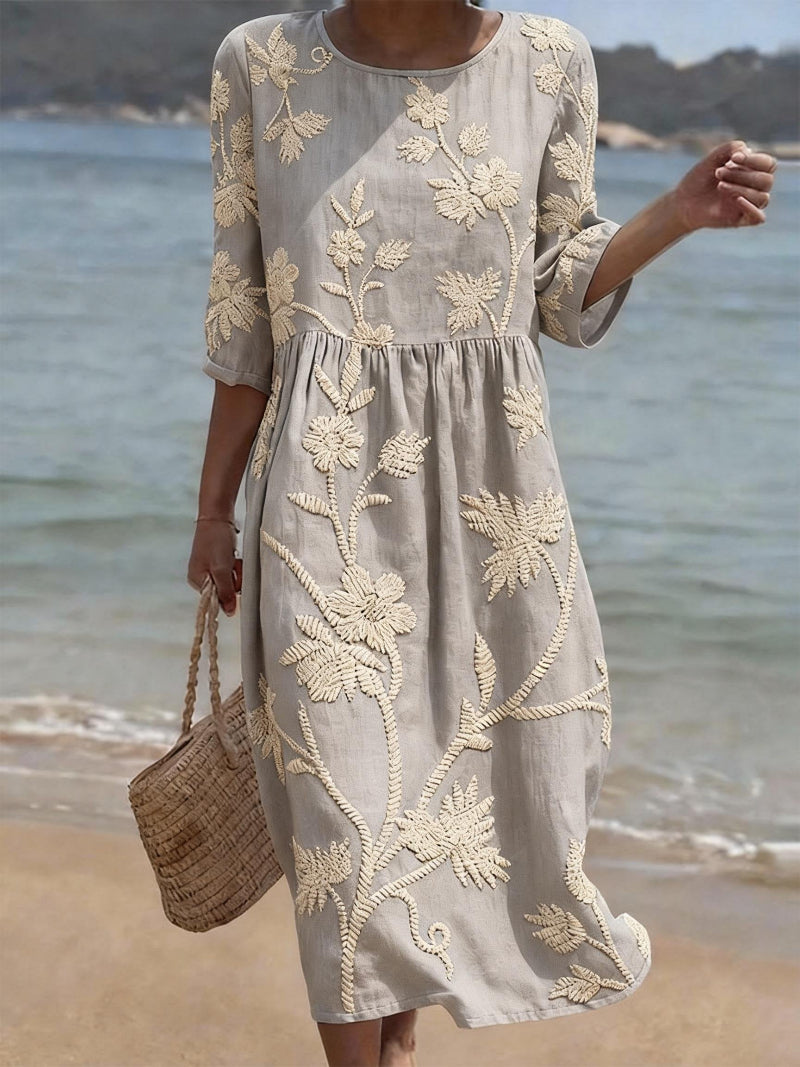 Camila - Vestido Vintage Bordado