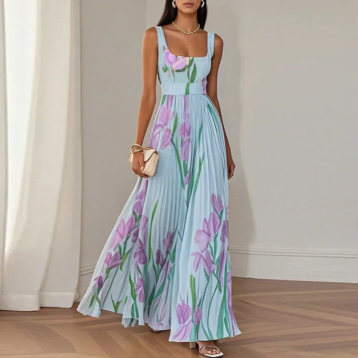 Oriah | Vestido Maxilargo Floral en Corte A