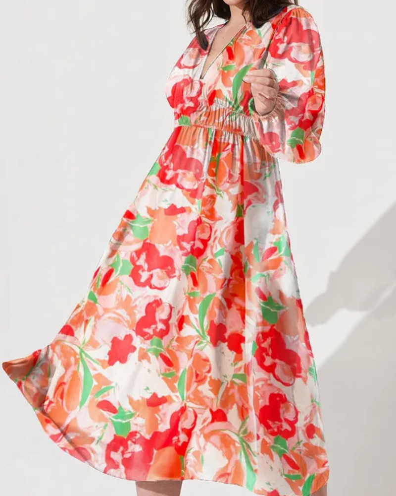 Celine | Vestido femenino con estampado de flores