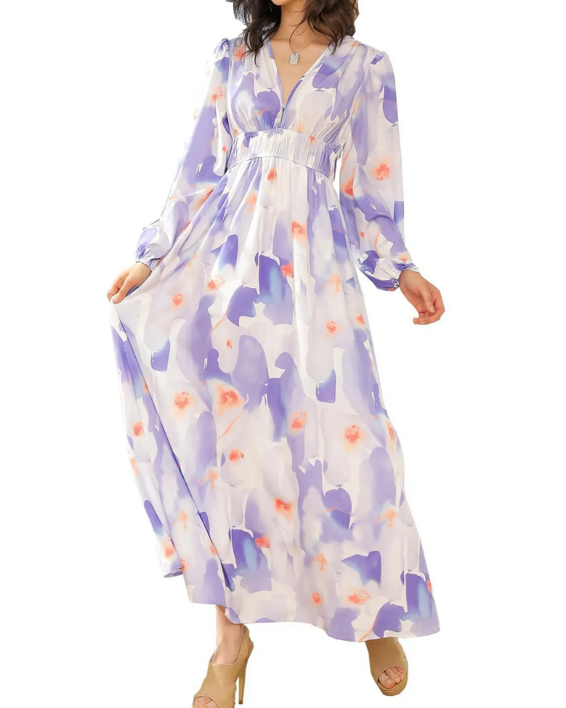 Celine | Vestido femenino con estampado de flores