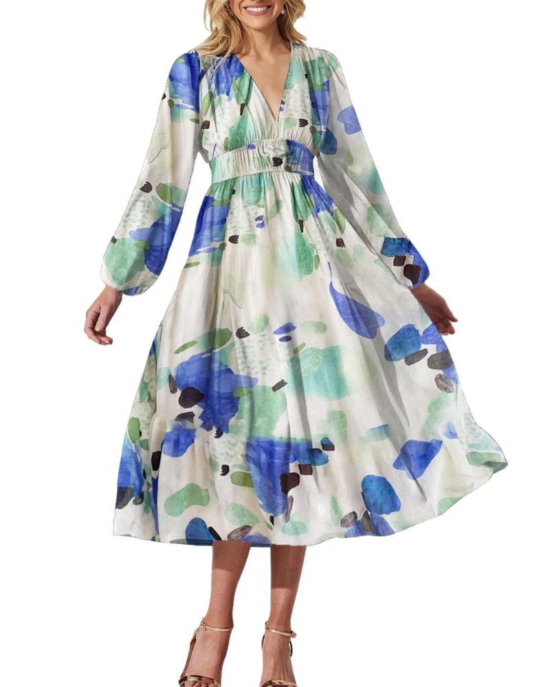 Celine | Vestido femenino con estampado de flores