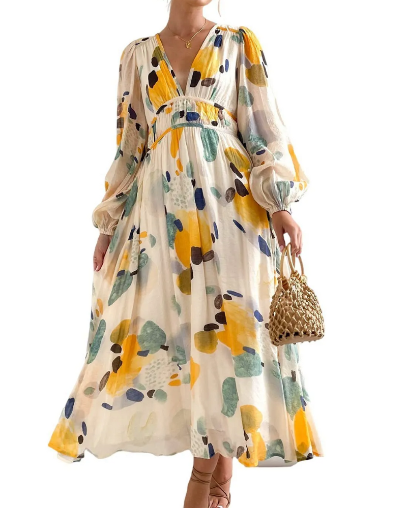 Celine | Vestido femenino con estampado de flores
